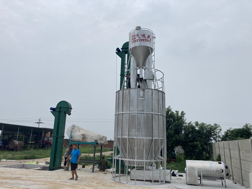 河北皓凱氣吸循環(huán)式烘干機(jī)落戶高邑合作社！